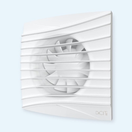 SILENT 5C Matt white DICITI Вентилятор накладной D125 обр.клапан